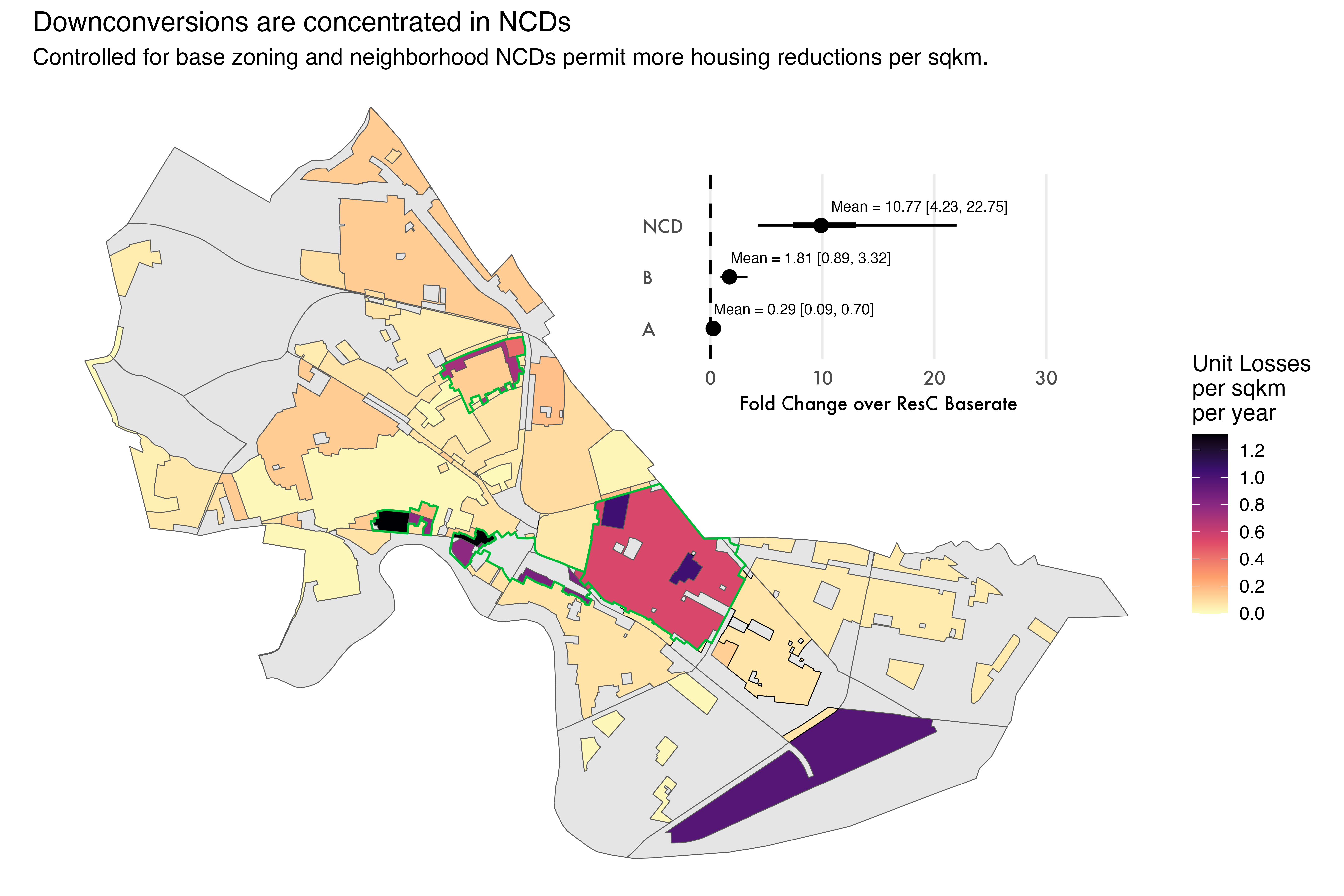 Zoning map with NCDs